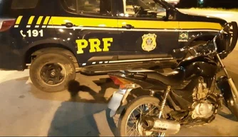 Veículo apreendido.