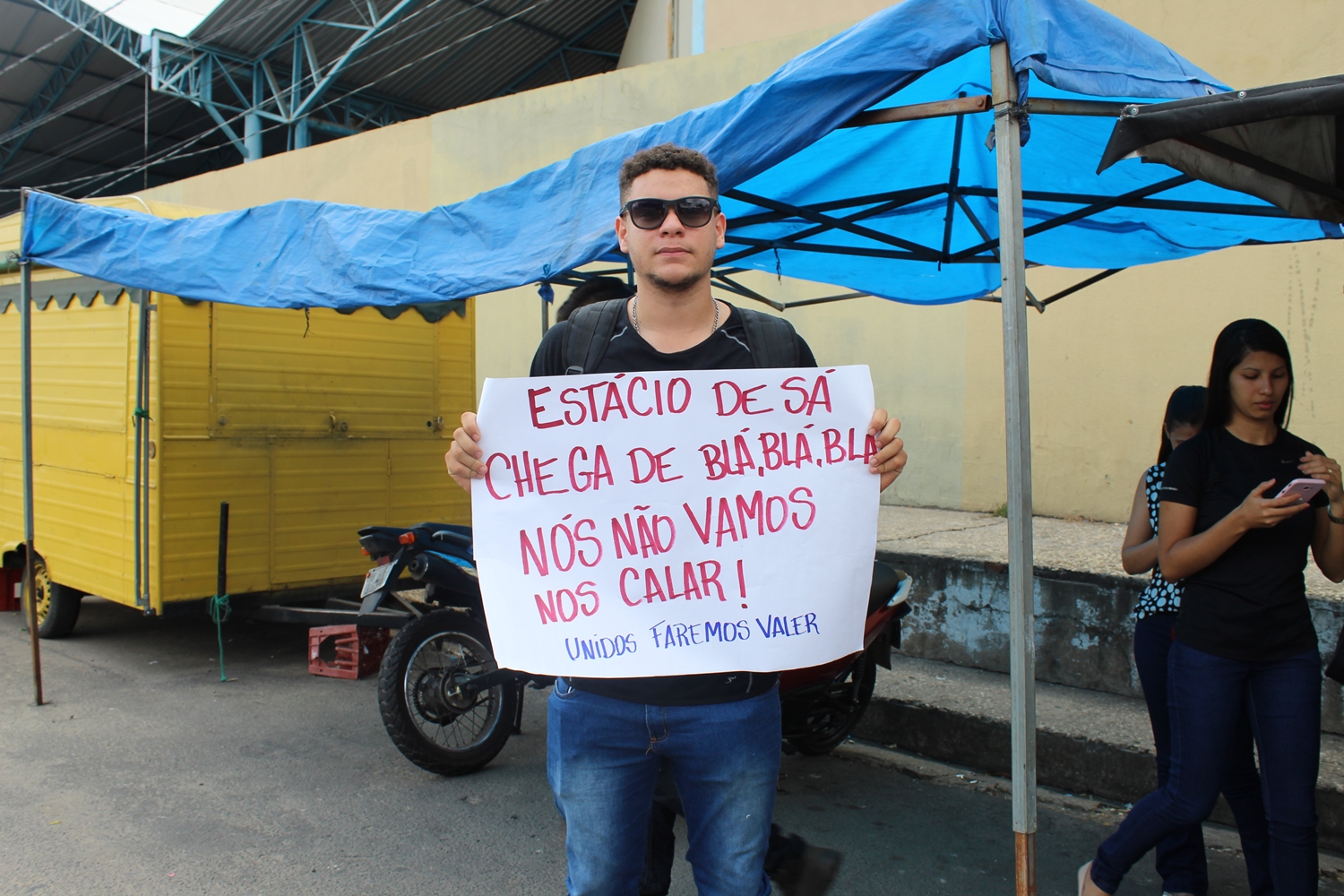 João Pedro Lima, estudante de Direito e coordenador da manifestação.