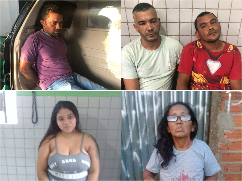A Força Tarefa da SSP prendeu cinco pessoas na manhã deste domingo (15).