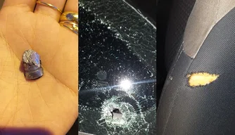 Um veículo de reportagem da TV Tropical foi alvo de disparos de arma de fogo.