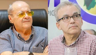 Ex-prefeito Silvio Mendes e o prefeito Firmino Filho