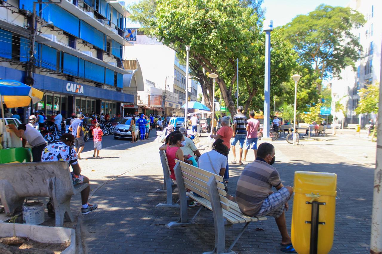 Aglomeração no centro da Cidade