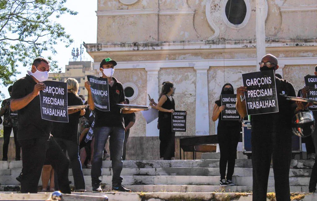 Protesto dos empresários e produtores de eventos