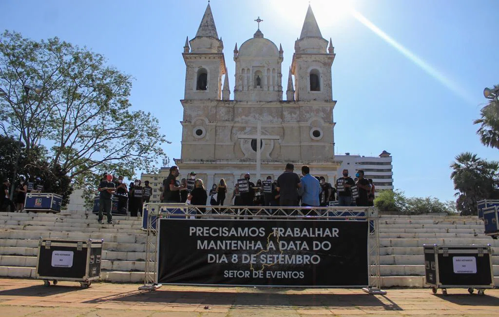 Protesto dos empresários e produtores de eventos