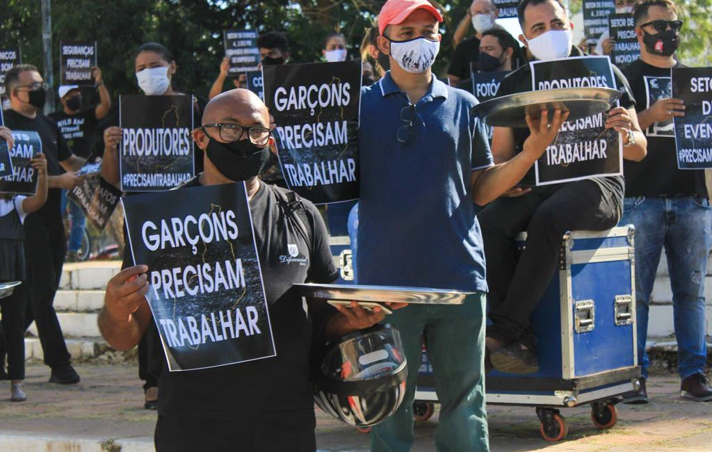 Protesto dos empresários e produtores de eventos