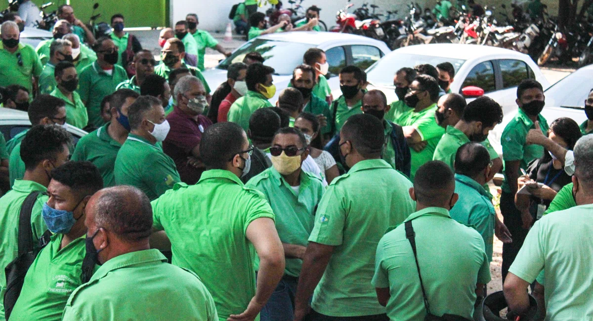 Manifestação dos motoristas de transporte público