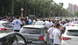 Manifestação motoristas de aplicativos