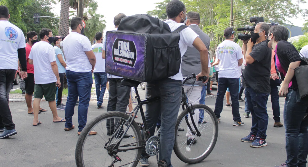 Manifestação motoristas de aplicativos