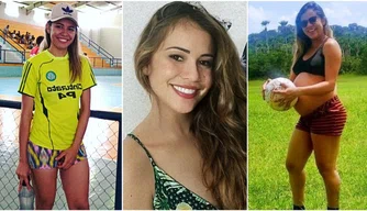 Professora e atleta de futsal, Keliane Viana.
