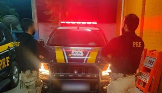 PRF cumpre mandado de prisão a suspeito de associação criminosa em Floriano.