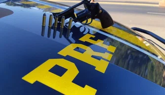 Arma apreendida pela polícia