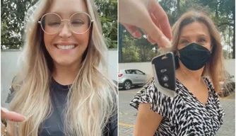 Carla dias prepara três surpresas para sua mãe.