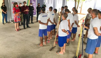 Internos realizam limpezas na CEPM