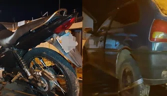 Veículos apreendidos pela PM em Parnaíba-PI.