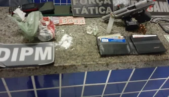 Material apreendido pela PM durante Operação Impacto, em Parnaíba.