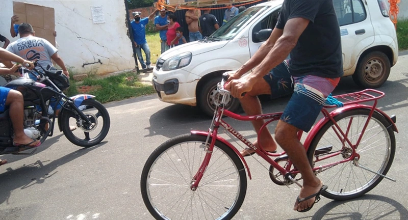 Local do crime no bairro São Joaquim em Teresina.