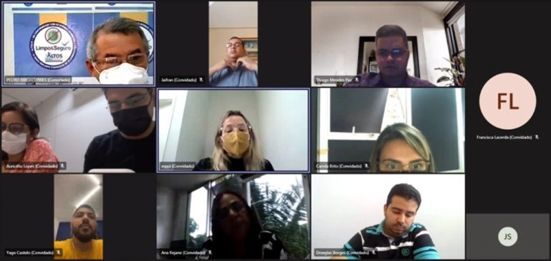 Reunião online do Ministério Público do Piauí.