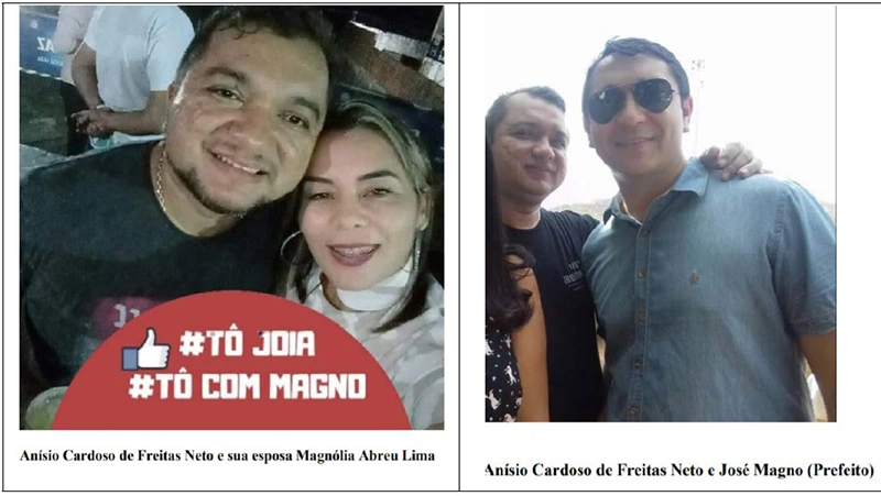 Prefeito Magno Soares e o empresário Anísio Cardoso.