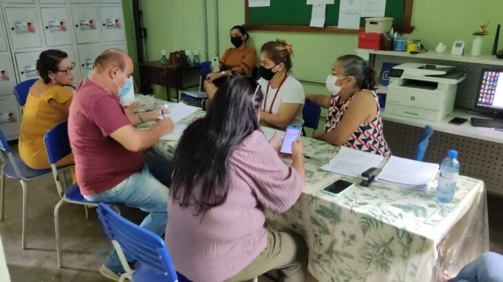 Visita do Núcleo de Apoio Pedagógico no Piauí.
