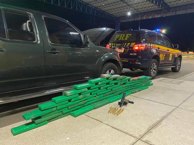 Policia Rodoviária Federal do Piauí apreende 50kg de drogas em Floriano