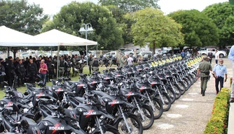 Entrega de viaturas para motopatrulhamento no Piauí