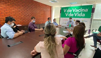 Reunião entre a Sesapi e a FMS.