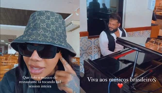 Ludmilla e pianista em Teresina.