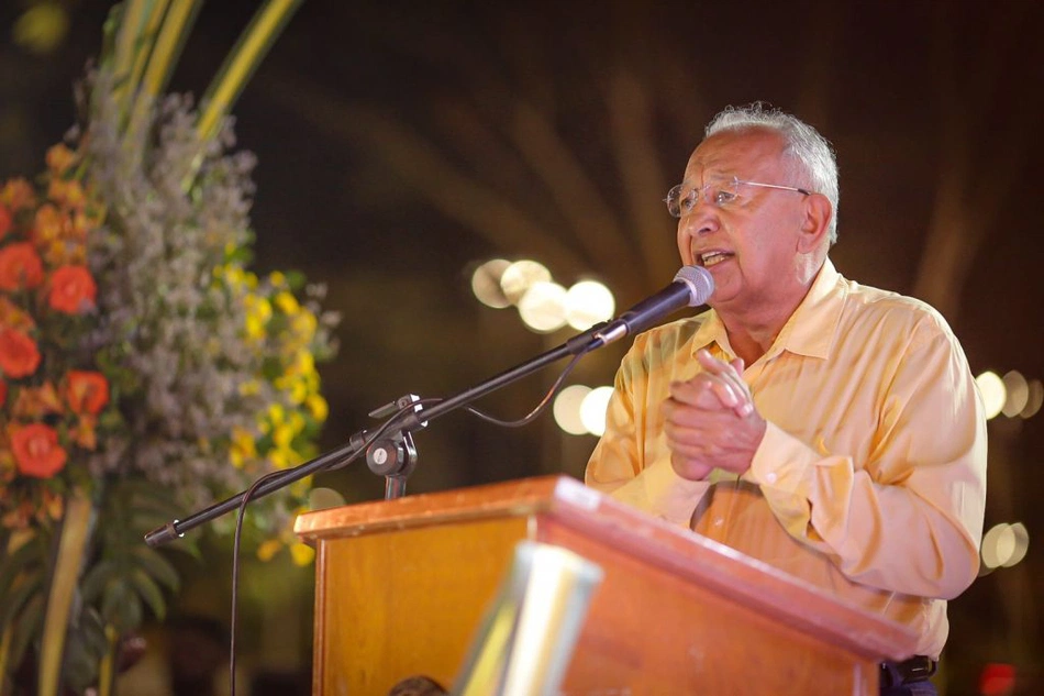 Dr. Pessoa na solenidade de lançamento da campanha do aniversário de 170 anos de Teresina.