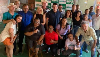 Encontro para debater estratégias de campanha do partido Patriota.
