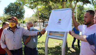 Dr. Pessoa em reinauguração da praça Engenheiro Cícero Ferraz