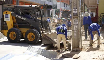 Obras no Centro de Teresina