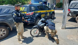 Moto recuperada pela PRF