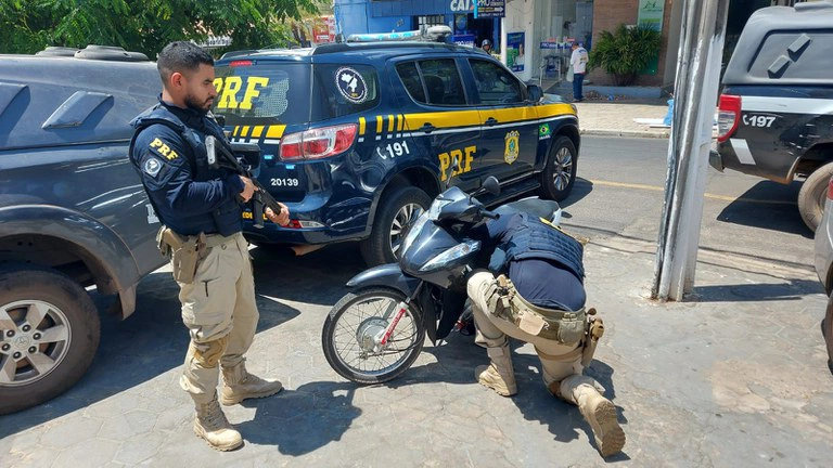 Moto recuperada pela PRF