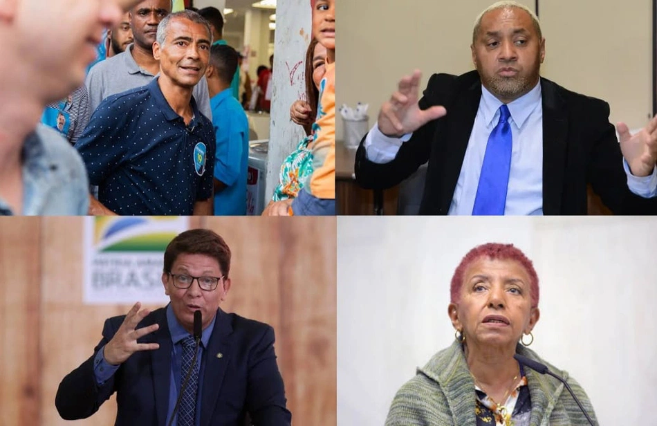 Romário, Tiririca, Mário Frias e Leci Brandão.