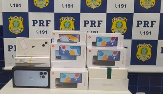 PRF apreende 25 celulares importados ilegalmente em Floriano.