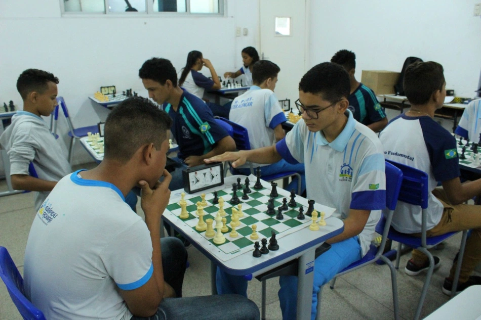 Atletas da rede de ensino de Teresina.