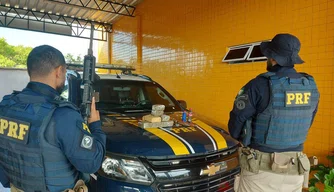 PRF apreende maconha avaliada em R$ 4 mil durante fiscalização.