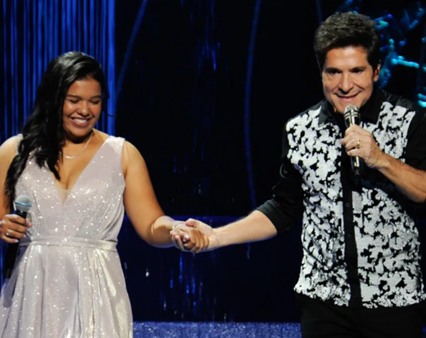 Cantor Daniel e filha de João Paulo