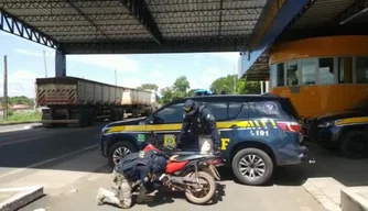 Motocicleta adulterada apreendida