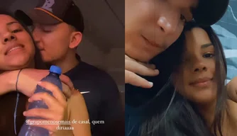 João Gomes e namorada