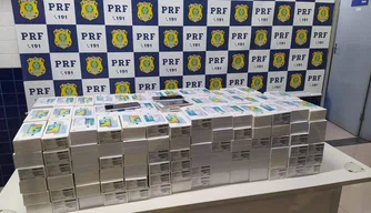 PRF-PI apreende 275 celulares na BR 230 em Floriano.