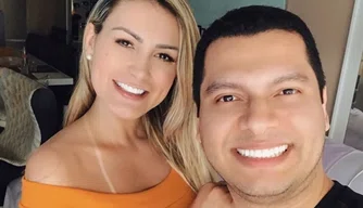 Andressa Urach e o ex-marido Thiago Lopes.