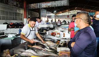 Início da Quaresma no Mercada do Peixe em Teresina