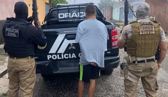 Suspeito preso na operação