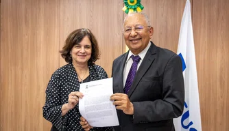 Prefeito Dr. Pessoa e Ministra da Saúde Nisia Trindade.