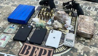 Materiais apreendidos pela PM-PI