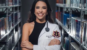 Estudante de medicina, Samya Bucar.