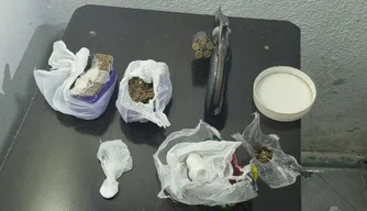 Material apreendido pela Polícia
