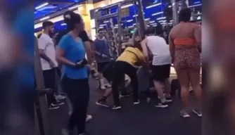 Briga em academia
