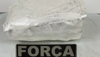 Droga apreendida com casal na cidade de Pimenteiras